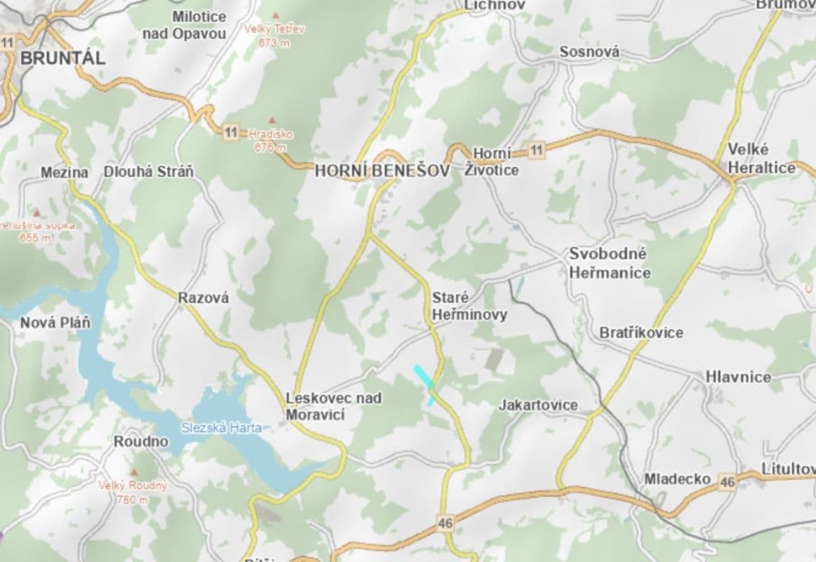 Prodej pozemku 135.703 m², Staré Heřminovy, Moravskoslezský kraj Prodej pozemku 135.703 m², Staré Heřminovy, Moravskoslezský kraj