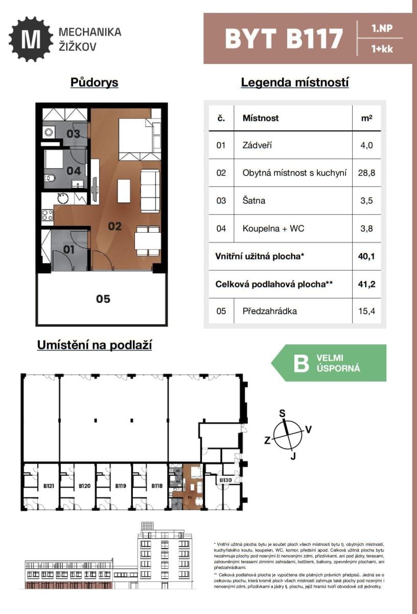 Pronájem bytu 1+kk 45 m², Malešická, Praha, Praha Pronájem bytu 1+kk 45 m², Malešická, Praha, Praha