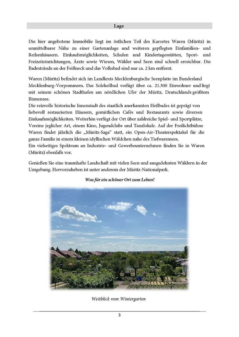 Prodej domu 205 m², pozemek 530 m², Waren (Müritz), Mecklenburg-Vorpommern Prodej domu 205 m², pozemek 530 m², Waren (Müritz), Mecklenburg-Vorpommern