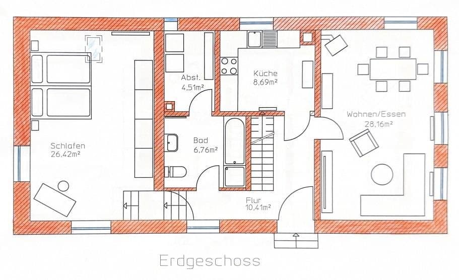 Prodej domu 132 m², pozemek 576 m², Kurpfalzstr. 59, Bruchsal, Bádensko-Württembersko Prodej domu 132 m², pozemek 576 m², Kurpfalzstr. 59, Bruchsal, Bádensko-Württembersko