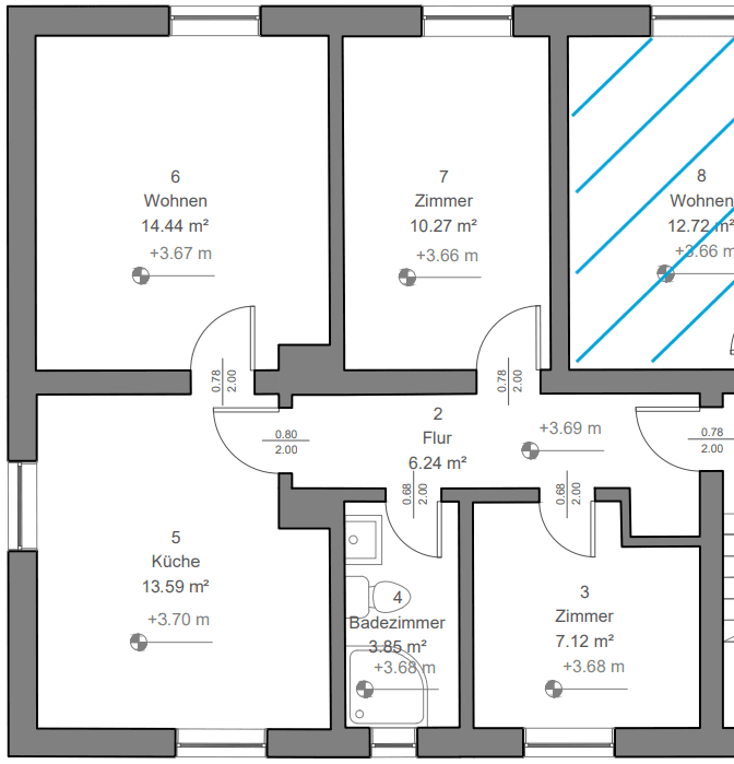 Pronájem bytu 3+1 56 m², Schlesierstraße 1, Schwandorf, Bavorsko Pronájem bytu 3+1 56 m², Schlesierstraße 1, Schwandorf, Bavorsko