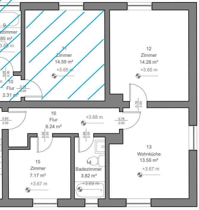 Pronájem bytu 2+1 48 m², Schlesierstraße 1, Schwandorf, Bavorsko Pronájem bytu 2+1 48 m², Schlesierstraße 1, Schwandorf, Bavorsko