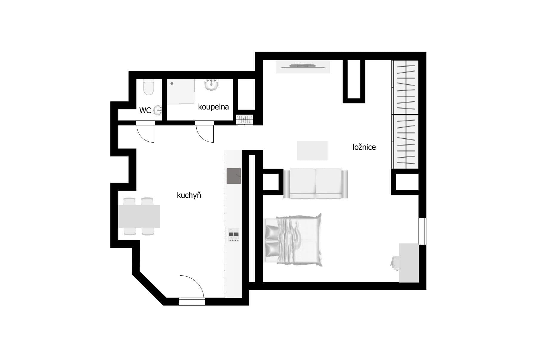 Prodej bytu 1+1 48 m², Finská, Praha, Praha Prodej bytu 1+1 48 m², Finská, Praha, Praha