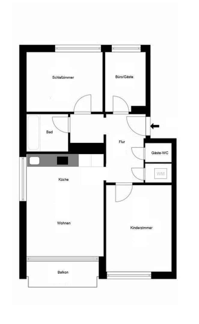 Prodej bytu 3+kk 75 m², Hamburg, Hamburg Prodej bytu 3+kk 75 m², Hamburg, Hamburg