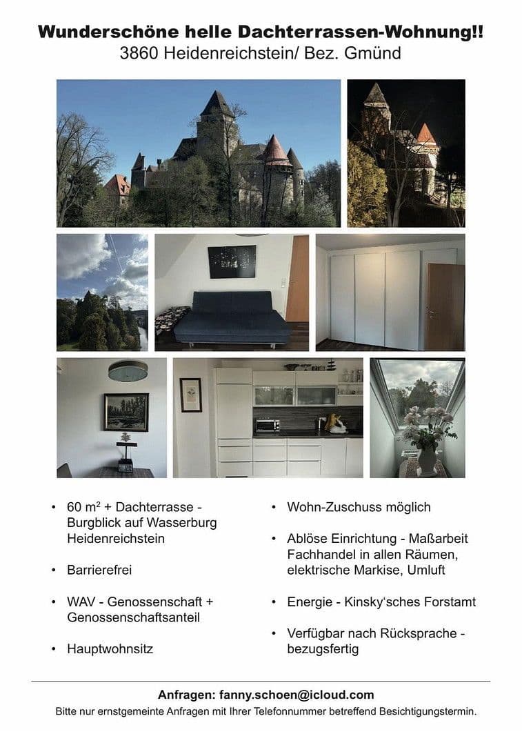 Pronájem bytu 2+1 61 m², Heidenreichstein, Dolní Rakousko Pronájem bytu 2+1 61 m², Heidenreichstein, Dolní Rakousko