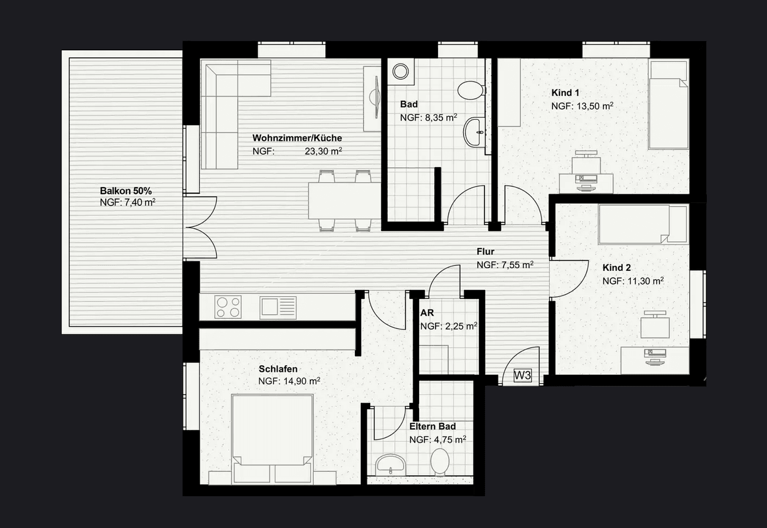 Prodej bytu 4+1 94 m², Friedrichstr. 12, Biebertal, Hessen Prodej bytu 4+1 94 m², Friedrichstr. 12, Biebertal, Hessen