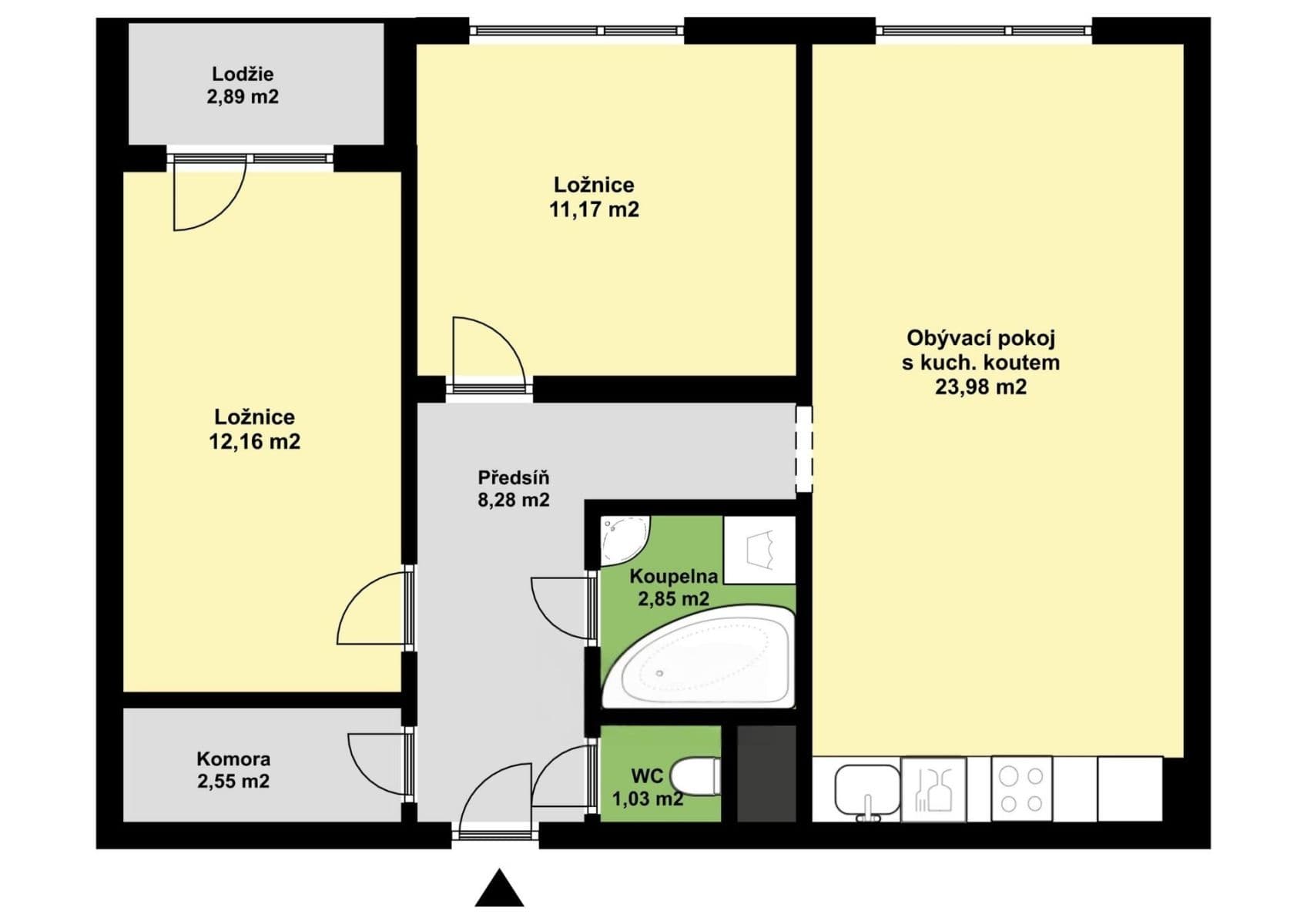 Pronájem bytu 3+kk 65 m², Levského, Praha, Praha Pronájem bytu 3+kk 65 m², Levského, Praha, Praha