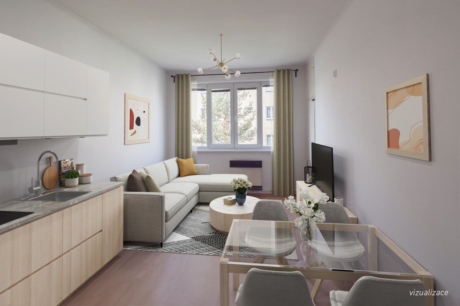 Prodej bytu 2+kk 51 m², Nad Kajetánkou, Praha, Praha Prodej bytu 2+kk 51 m², Nad Kajetánkou, Praha, Praha