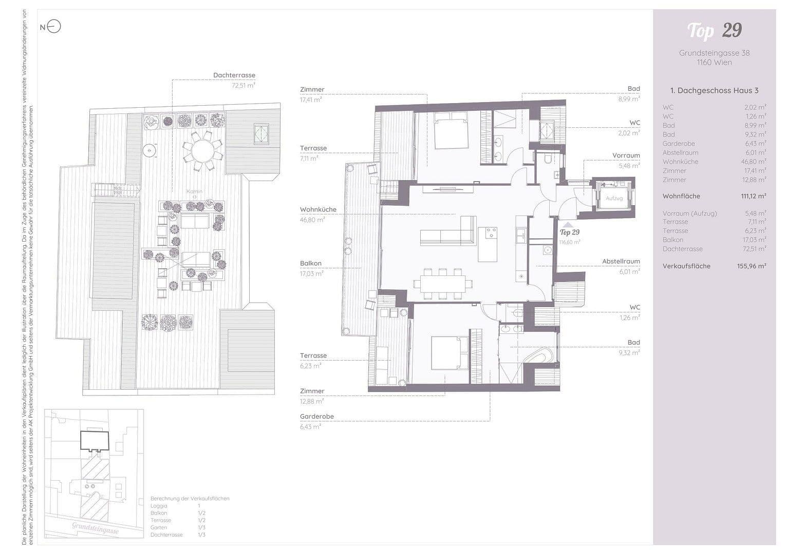 Prodej bytu 3+1 112 m², Grundsteingasse 38, Wien, Wien Prodej bytu 3+1 112 m², Grundsteingasse 38, Wien, Wien