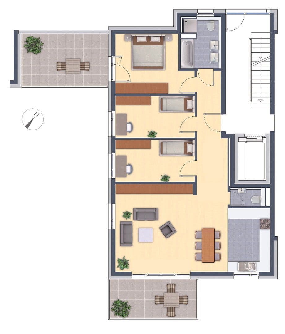 Prodej bytu 4+1 110 m², Leinfelden-Echterdingen, Bádensko-Württembersko Prodej bytu 4+1 110 m², Leinfelden-Echterdingen, Bádensko-Württembersko