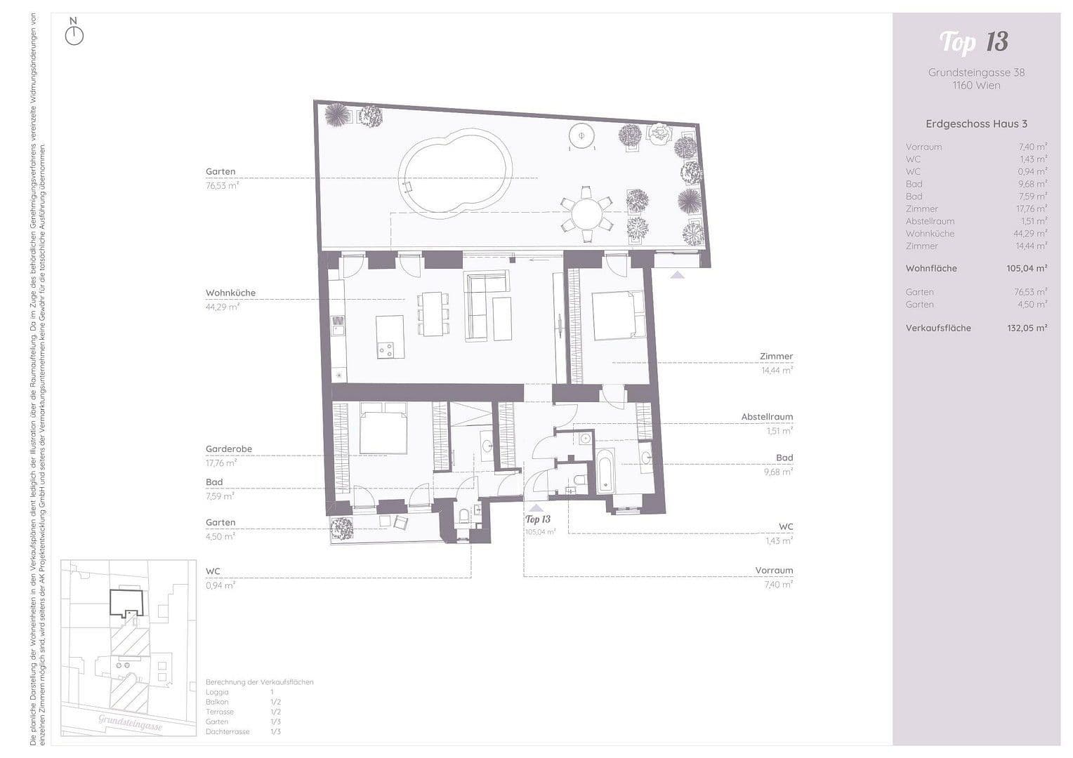 Prodej bytu 3+1 106 m², Grundsteingasse 38, Wien, Wien Prodej bytu 3+1 106 m², Grundsteingasse 38, Wien, Wien