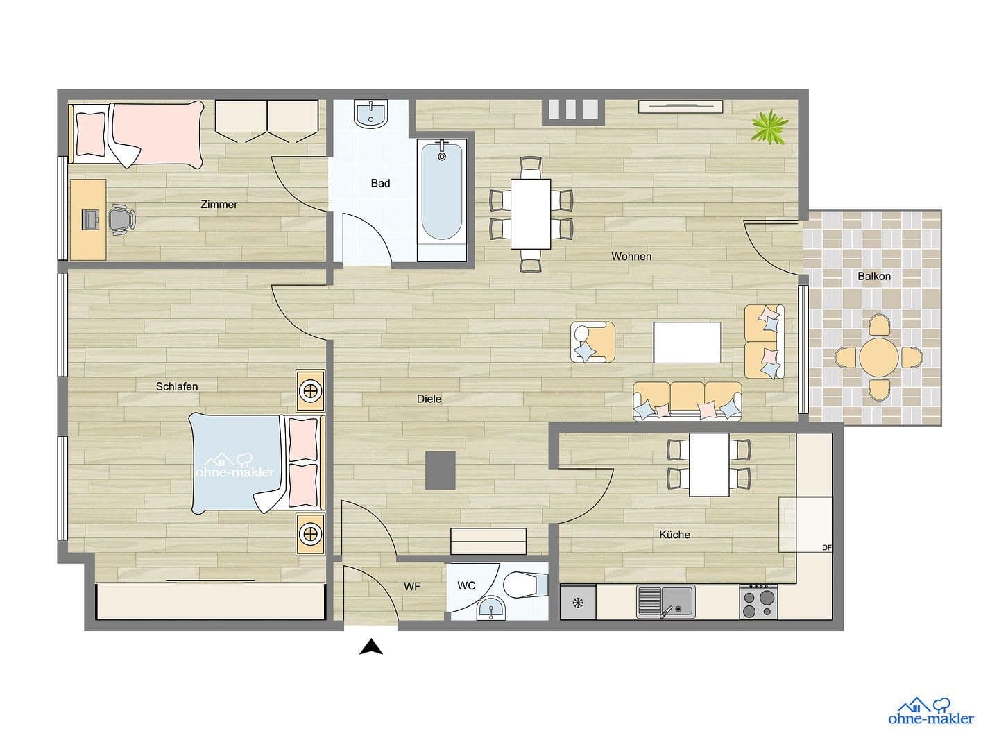 Prodej bytu 2+kk 75 m², Hamburg, Hamburg Prodej bytu 2+kk 75 m², Hamburg, Hamburg