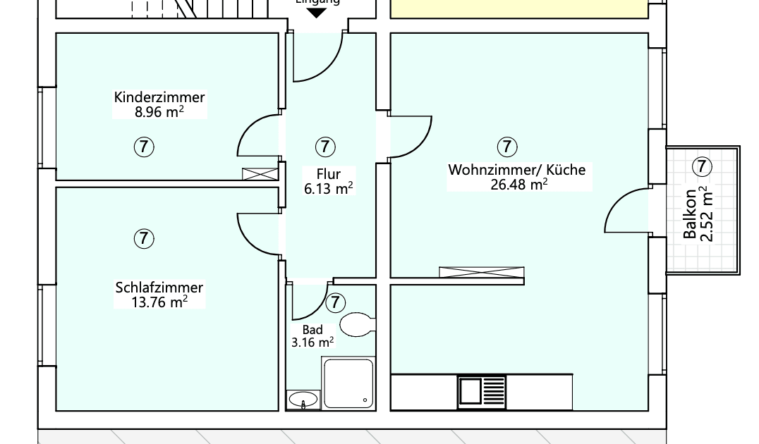 Pronájem bytu 3+1 64 m², Rudolfstraße 24, Cáchy, Severní Porýní-Vestfálsko Pronájem bytu 3+1 64 m², Rudolfstraße 24, Cáchy, Severní Porýní-Vestfálsko