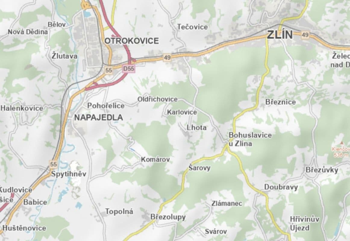 Prodej pozemku 5.420 m², Komárov, Zlínský kraj Prodej pozemku 5.420 m², Komárov, Zlínský kraj