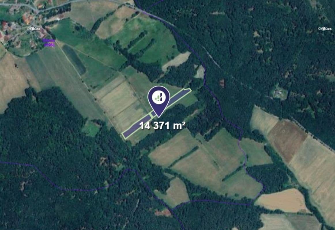 Prodej pozemku 14.371 m², Ježovy, Plzeňský kraj Prodej pozemku 14.371 m², Ježovy, Plzeňský kraj