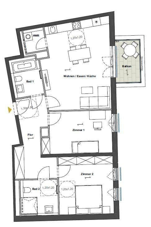 Pronájem bytu 3+1 98 m², Regattastr. 5, Berlin, Berlín Pronájem bytu 3+1 98 m², Regattastr. 5, Berlin, Berlín