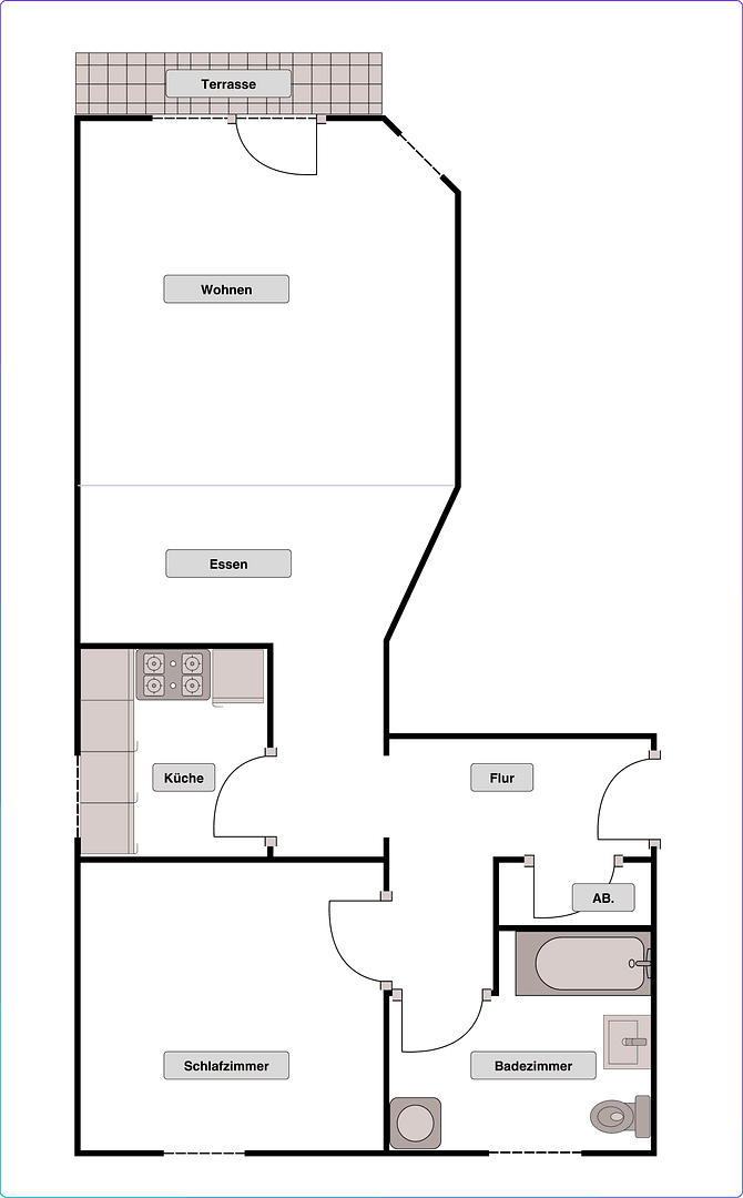 Pronájem bytu 2+1 75 m², Mainzer Ring 13, Walldürn, Bádensko-Württembersko Pronájem bytu 2+1 75 m², Mainzer Ring 13, Walldürn, Bádensko-Württembersko