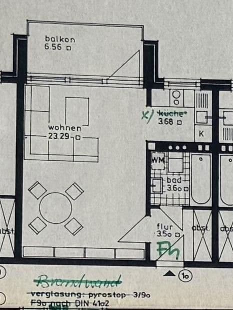 Pronájem bytu 1+1 37 m², Elbestrasse 25, Flensburg, Šlesvicko-Holštýnsko Pronájem bytu 1+1 37 m², Elbestrasse 25, Flensburg, Šlesvicko-Holštýnsko
