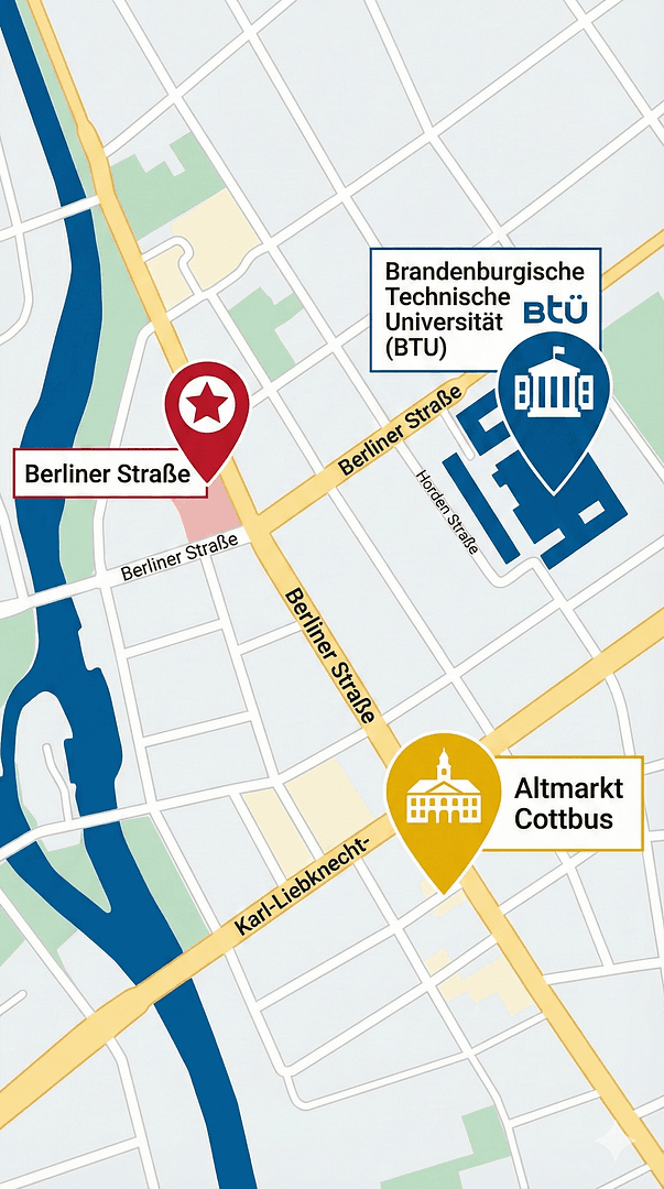 Pronájem bytu 2+1 53 m², Cottbus, Braniborsko Pronájem bytu 2+1 53 m², Cottbus, Braniborsko