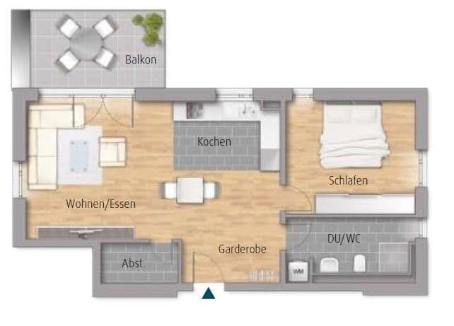 Pronájem bytu 2+1 64 m², Winnender Straße 30, Winnenden, Bádensko-Württembersko Pronájem bytu 2+1 64 m², Winnender Straße 30, Winnenden, Bádensko-Württembersko