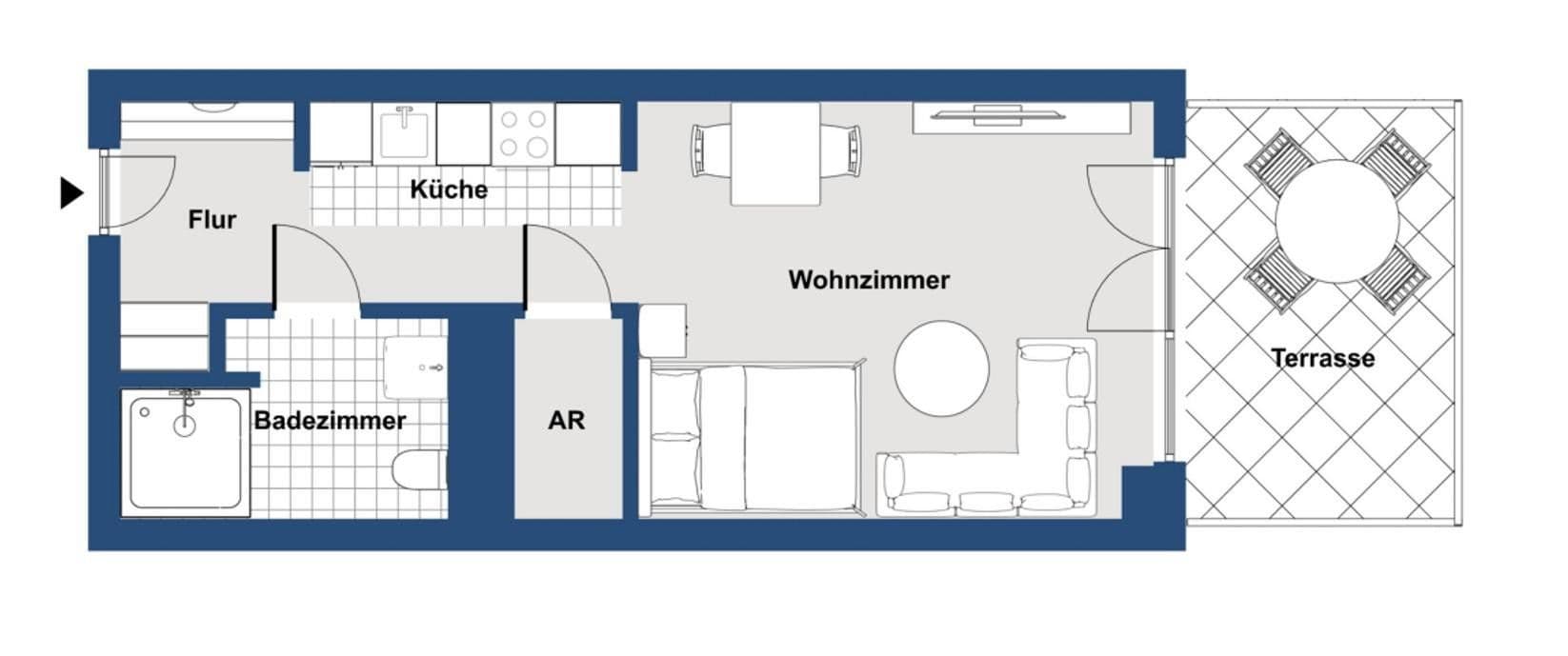 Pronájem bytu 1+1 44 m², Münster, Severní Porýní-Vestfálsko Pronájem bytu 1+1 44 m², Münster, Severní Porýní-Vestfálsko