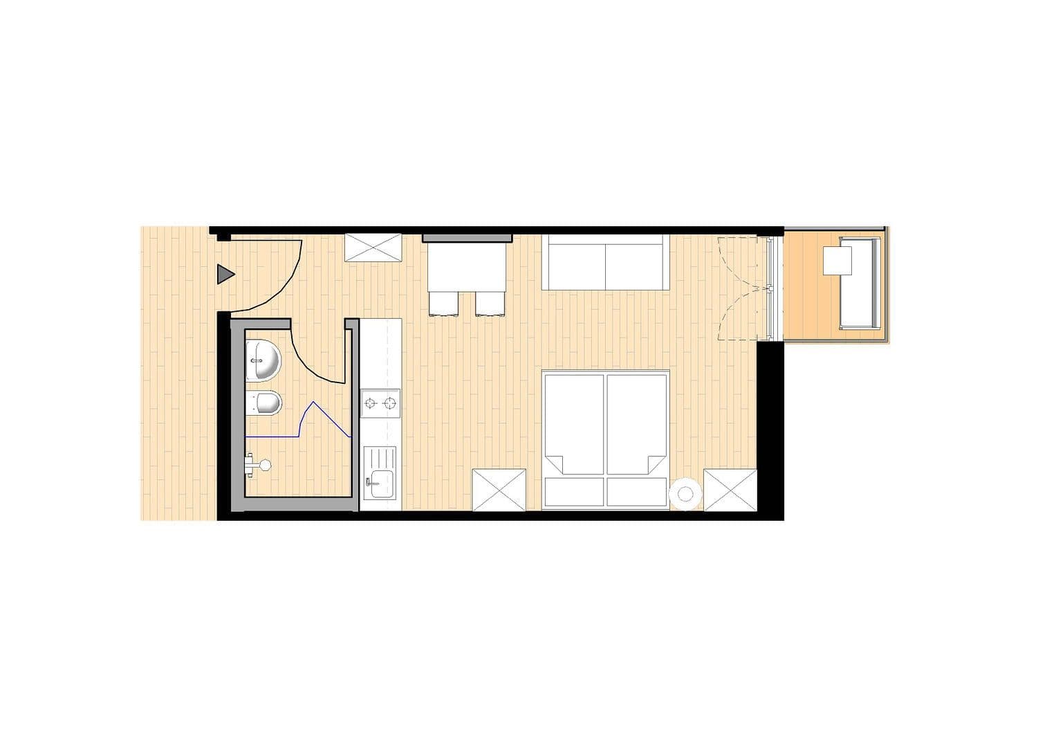 Pronájem bytu 1+1 24 m², Ezanvillestr. 14, Heidelberg, Bádensko-Württembersko Pronájem bytu 1+1 24 m², Ezanvillestr. 14, Heidelberg, Bádensko-Württembersko