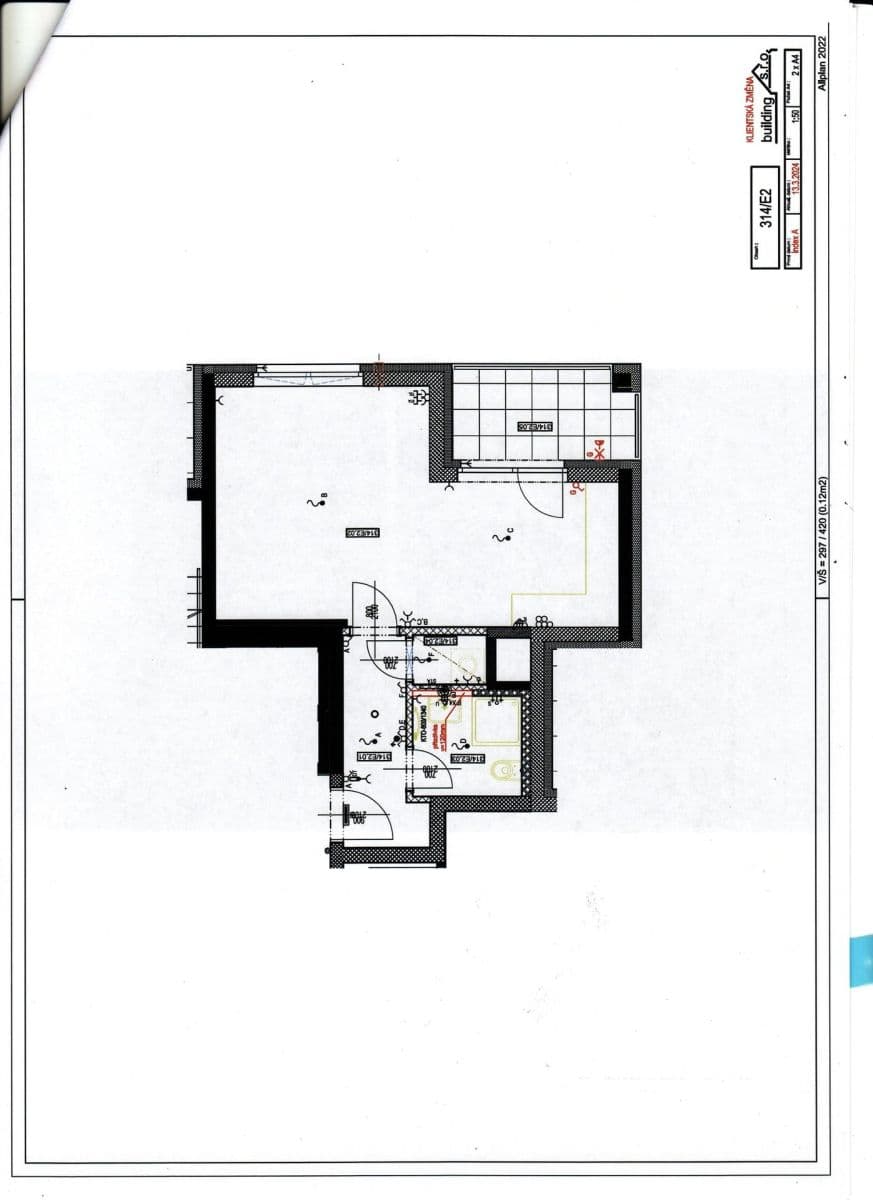 Pronájem bytu 1+kk 37 m², Stočesova, Praha, Praha Pronájem bytu 1+kk 37 m², Stočesova, Praha, Praha