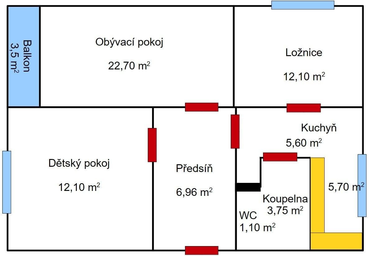Prodej bytu 3+1 74 m², Radniční, Tanvald, Liberecký kraj Prodej bytu 3+1 74 m², Radniční, Tanvald, Liberecký kraj