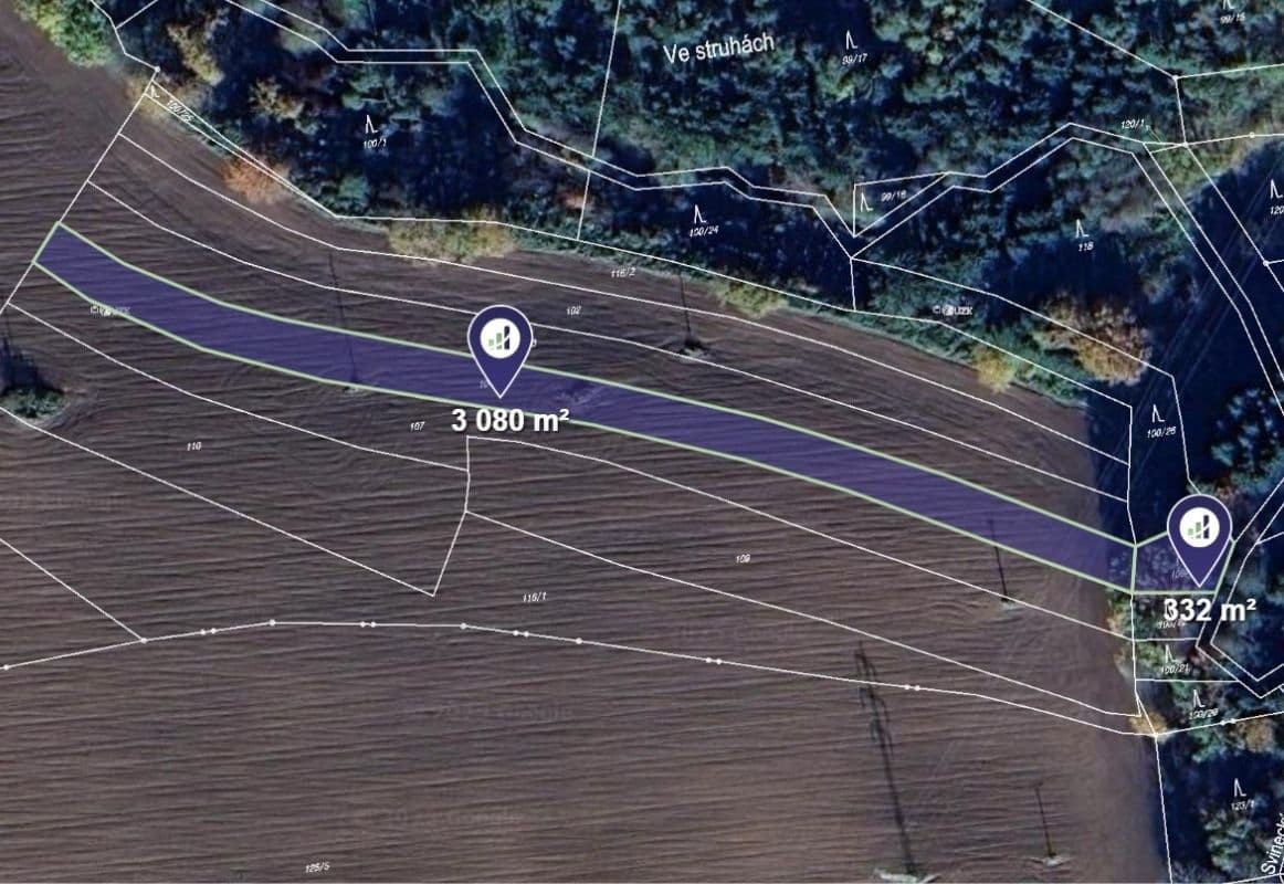 Prodej pozemku 3.412 m², Kamenný Újezd, Jihočeský kraj Prodej pozemku 3.412 m², Kamenný Újezd, Jihočeský kraj