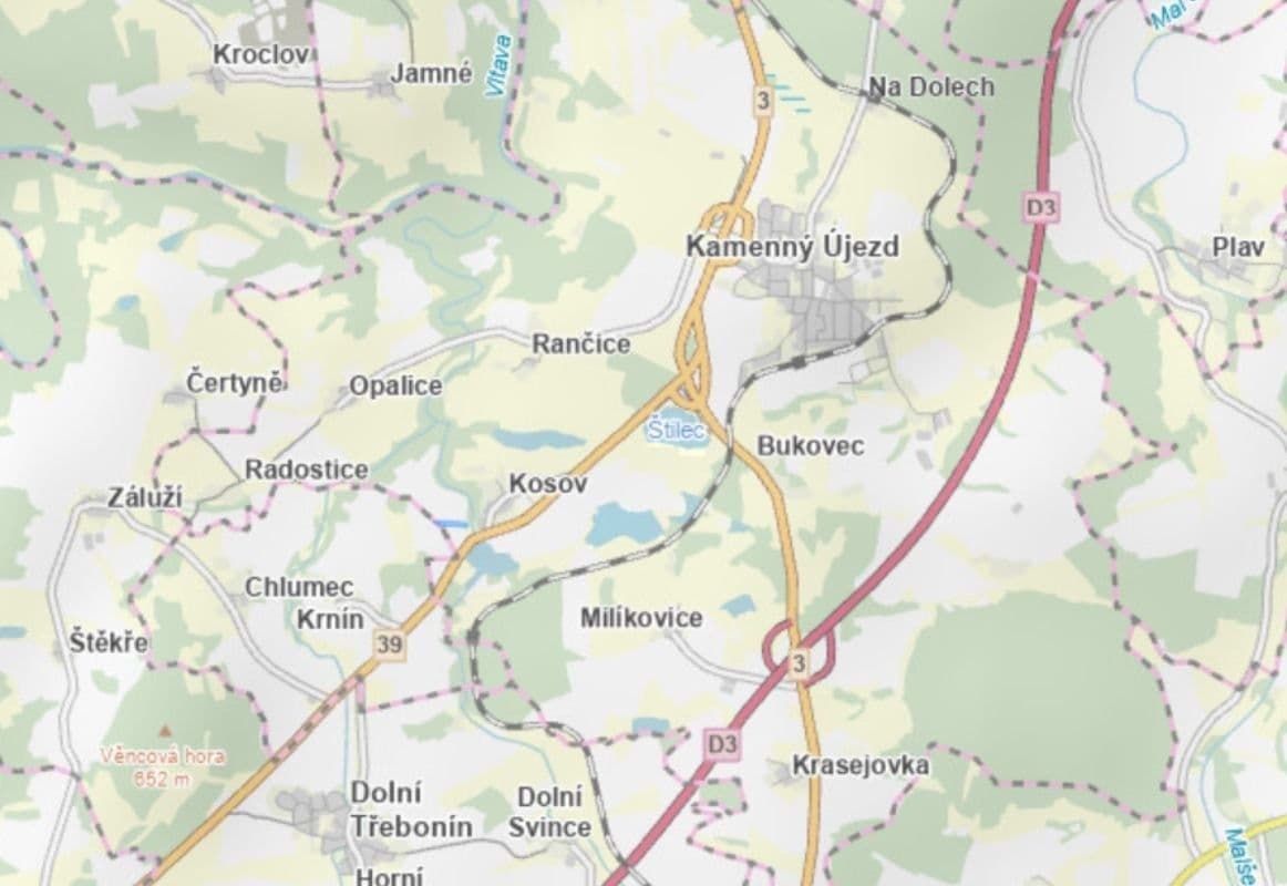 Prodej pozemku 7.971 m², Kamenný Újezd, Jihočeský kraj Prodej pozemku 7.971 m², Kamenný Újezd, Jihočeský kraj