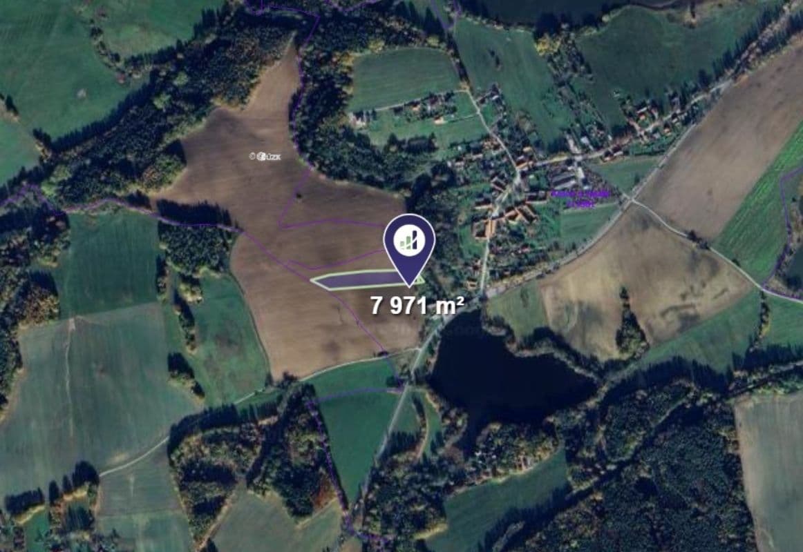 Prodej pozemku 7.971 m², Kamenný Újezd, Jihočeský kraj Prodej pozemku 7.971 m², Kamenný Újezd, Jihočeský kraj
