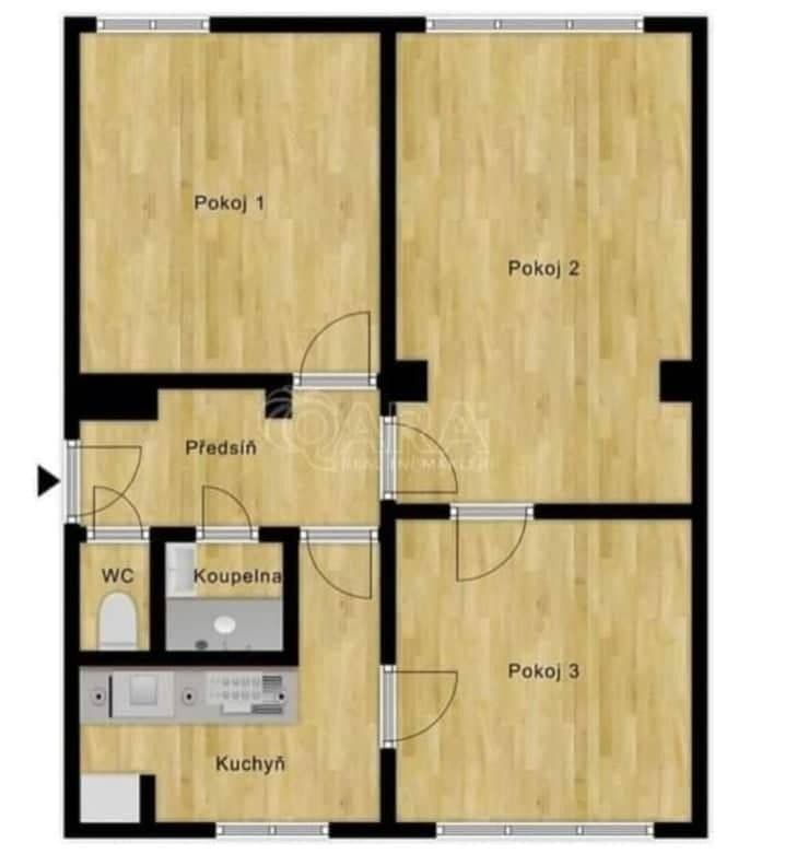 Pronájem bytu 3+1 88 m², Nehvizdská, Praha, Praha Pronájem bytu 3+1 88 m², Nehvizdská, Praha, Praha