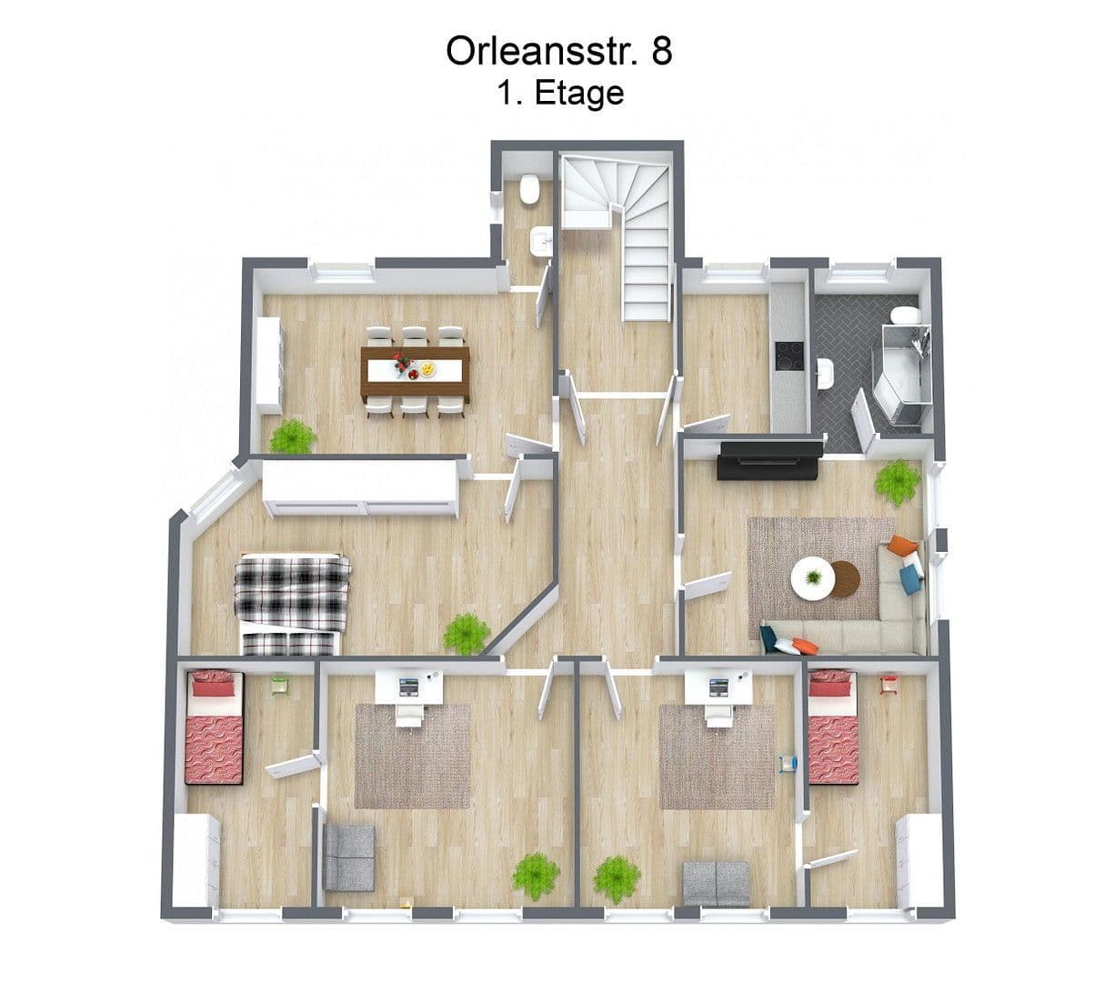Pronájem bytu 7+1 130 m², Orleansstraße 8, Hildesheim, Dolní Sasko Pronájem bytu 7+1 130 m², Orleansstraße 8, Hildesheim, Dolní Sasko