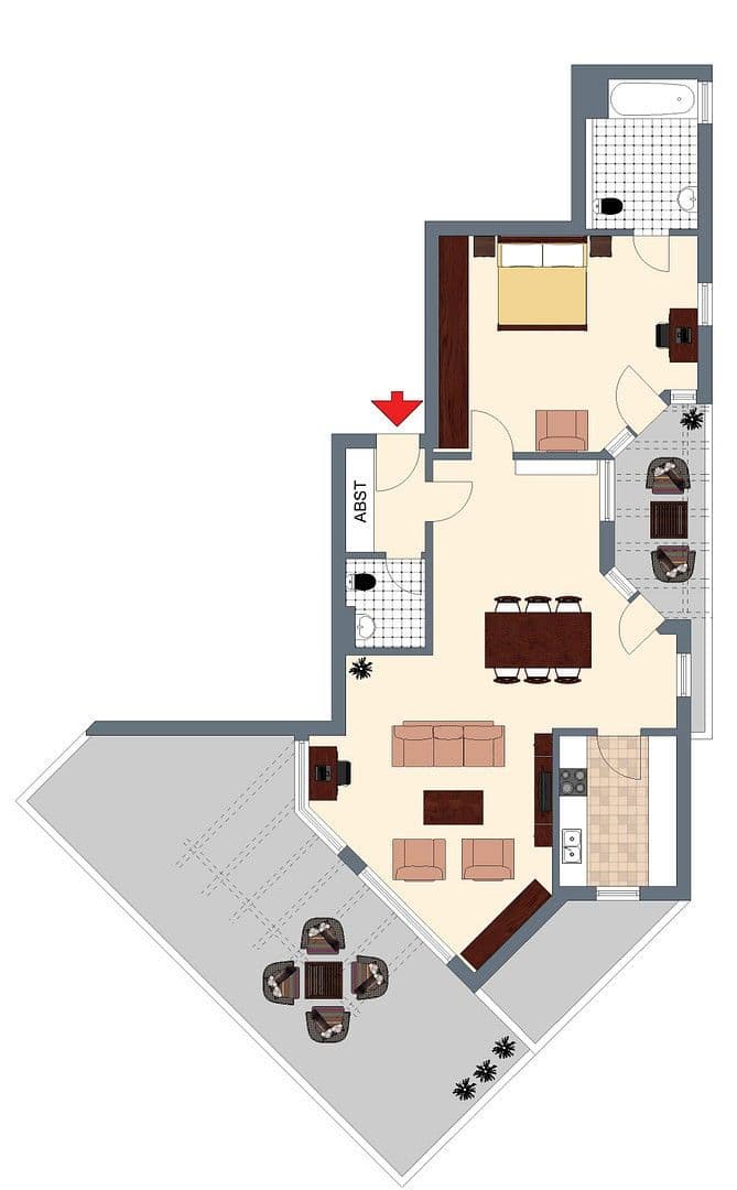 Pronájem bytu 2+1 94 m², Stuttgart, Bádensko-Württembersko Pronájem bytu 2+1 94 m², Stuttgart, Bádensko-Württembersko