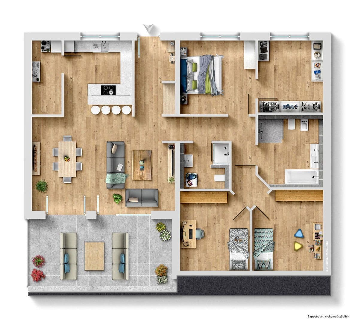 Pronájem bytu 4+1 134 m², Baumgartenweg 4, Leutkirch im Allgäu, Bádensko-Württembersko Pronájem bytu 4+1 134 m², Baumgartenweg 4, Leutkirch im Allgäu, Bádensko-Württembersko