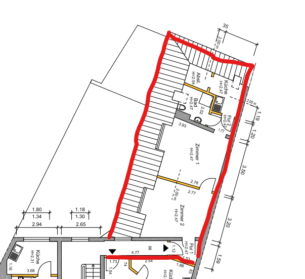 Pronájem bytu 2+1 49 m², Kirchstraße 21, Darmstadt, Hessen Pronájem bytu 2+1 49 m², Kirchstraße 21, Darmstadt, Hessen