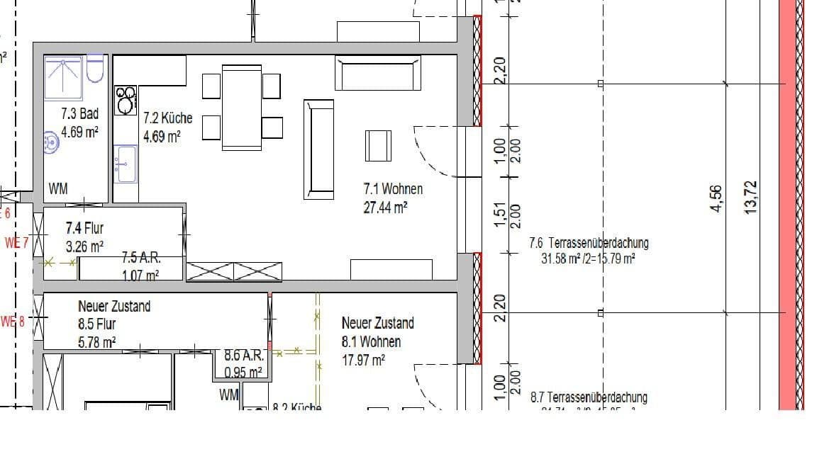 Pronájem bytu 1+1 53 m², Dorfstr. 22, Schacht-Audorf, Šlesvicko-Holštýnsko Pronájem bytu 1+1 53 m², Dorfstr. 22, Schacht-Audorf, Šlesvicko-Holštýnsko