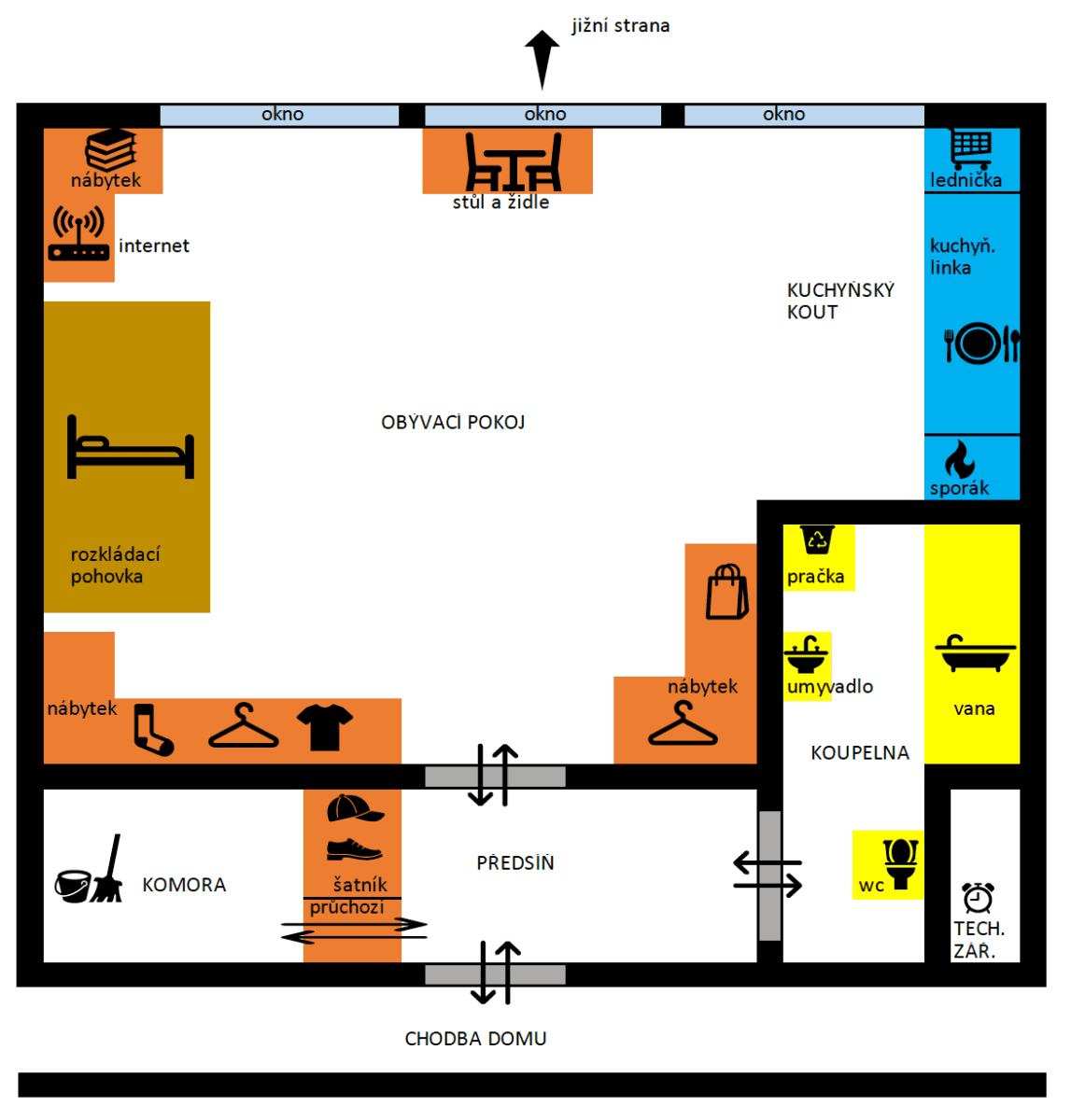 Pronájem bytu 1+kk 32 m², Sluneční náměstí, Praha, Praha Pronájem bytu 1+kk 32 m², Sluneční náměstí, Praha, Praha