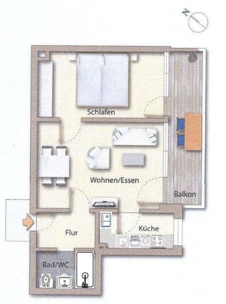Pronájem bytu 2+1 48 m², München, Bavorsko Pronájem bytu 2+1 48 m², München, Bavorsko