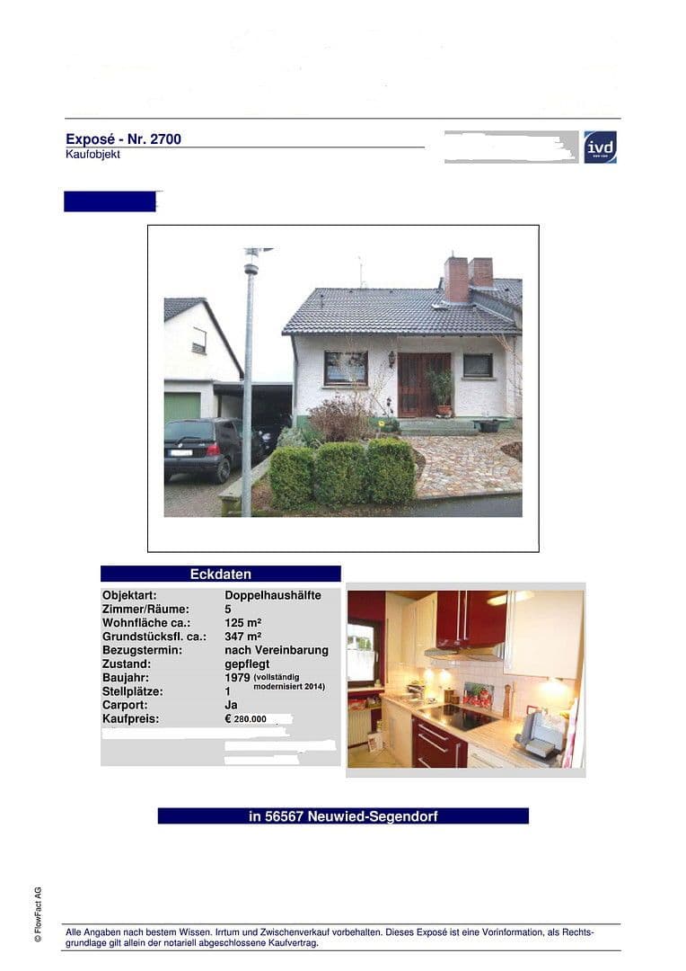 Prodej domu 125 m², pozemek 347 m², Neuwied, Porýní-Falc Prodej domu 125 m², pozemek 347 m², Neuwied, Porýní-Falc