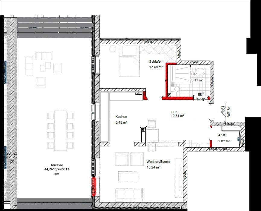 Pronájem bytu 2+kk 82 m², Mindener Weg 4, Gelsenkirchen, Severní Porýní-Vestfálsko Pronájem bytu 2+kk 82 m², Mindener Weg 4, Gelsenkirchen, Severní Porýní-Vestfálsko