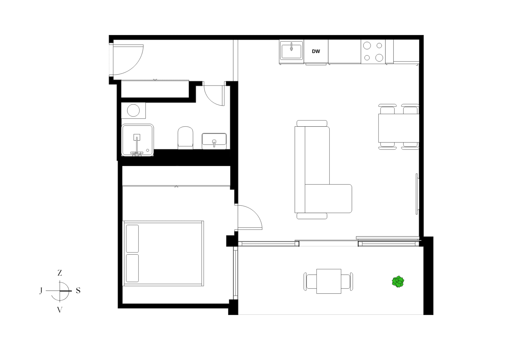 Prodej bytu 2+kk 47 m², Biskupcova, Praha, Praha Prodej bytu 2+kk 47 m², Biskupcova, Praha, Praha