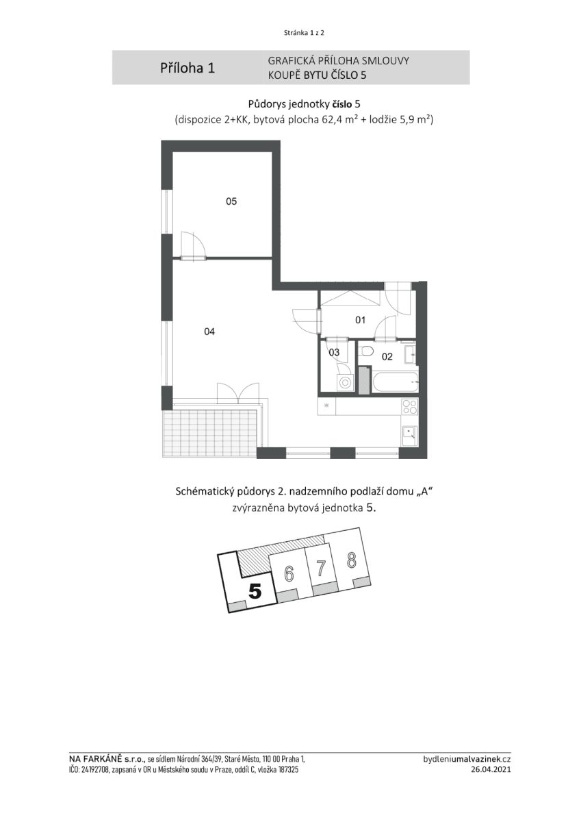 Pronájem bytu 2+kk 63 m², Na Farkáně Ⅰ, Praha, Praha Pronájem bytu 2+kk 63 m², Na Farkáně Ⅰ, Praha, Praha