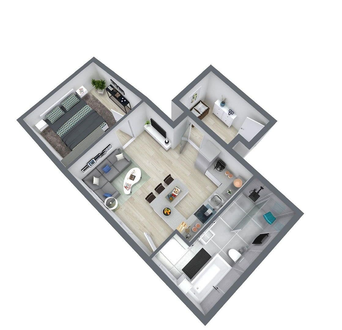 Pronájem bytu 2+1 48 m², Schafgartenweg 3, Lichtenstein/Sachsen, Sasko Pronájem bytu 2+1 48 m², Schafgartenweg 3, Lichtenstein/Sachsen, Sasko