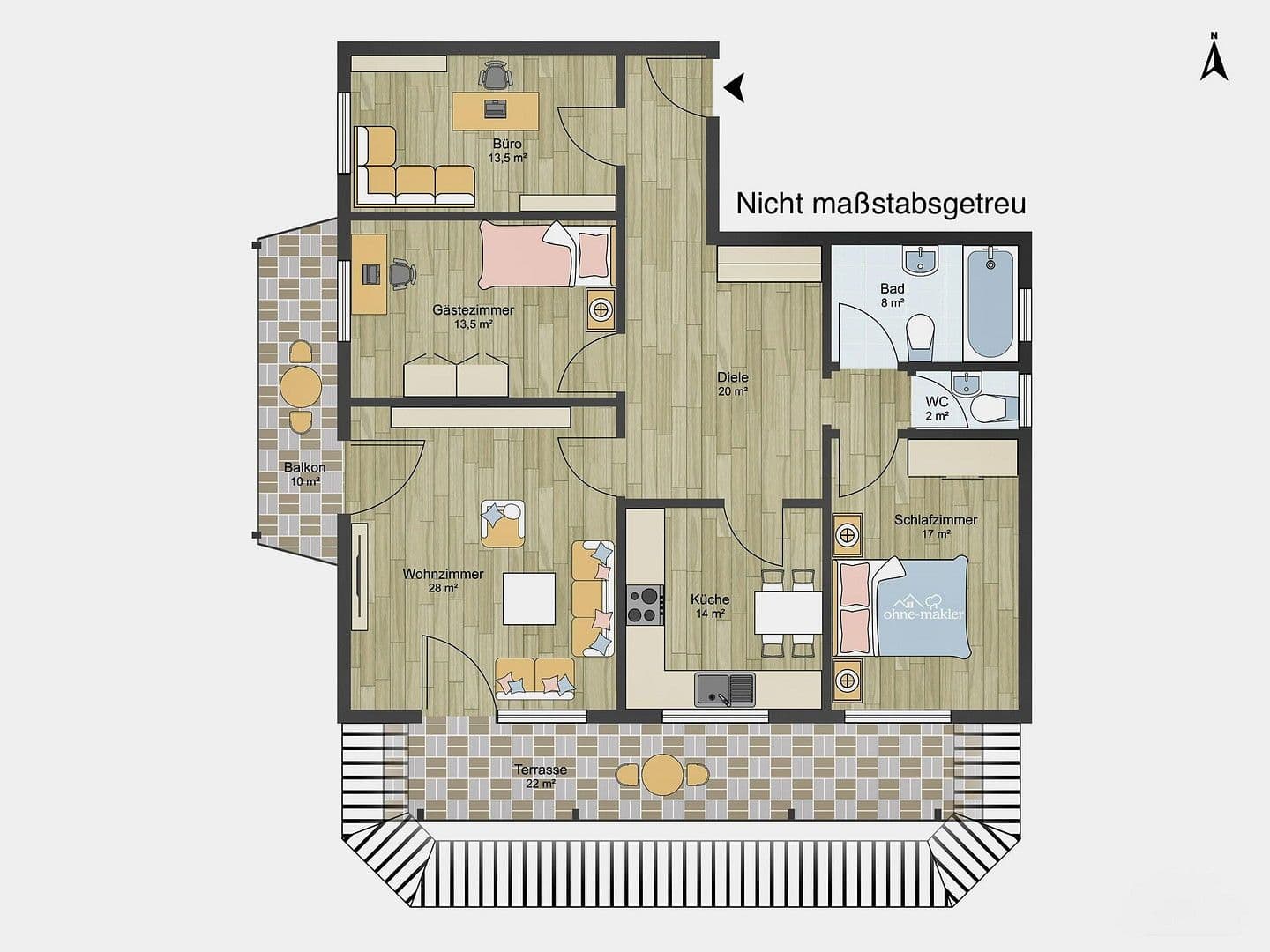 Pronájem bytu 4+1 132 m², Hauptstraße 30, Bischofsmais, Bavorsko Pronájem bytu 4+1 132 m², Hauptstraße 30, Bischofsmais, Bavorsko