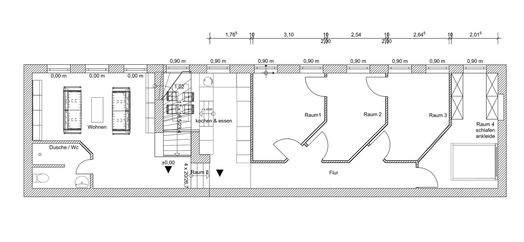 Pronájem bytu 5+1 115 m², Meißner Straße, 3, Wilsdruff, Sasko Pronájem bytu 5+1 115 m², Meißner Straße, 3, Wilsdruff, Sasko