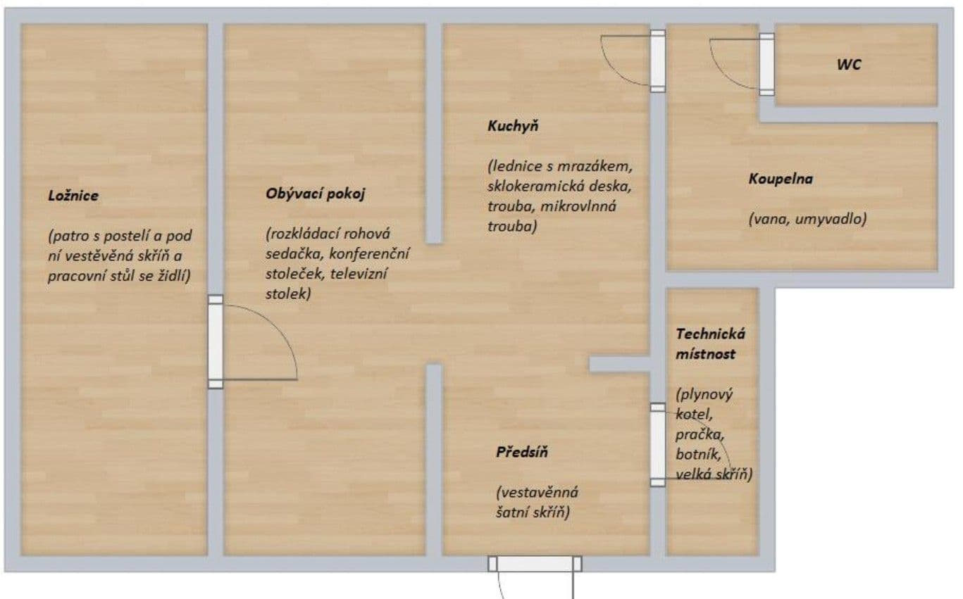 Pronájem bytu 2+kk 36 m², Charbulova, Brno, Jihomoravský kraj Pronájem bytu 2+kk 36 m², Charbulova, Brno, Jihomoravský kraj