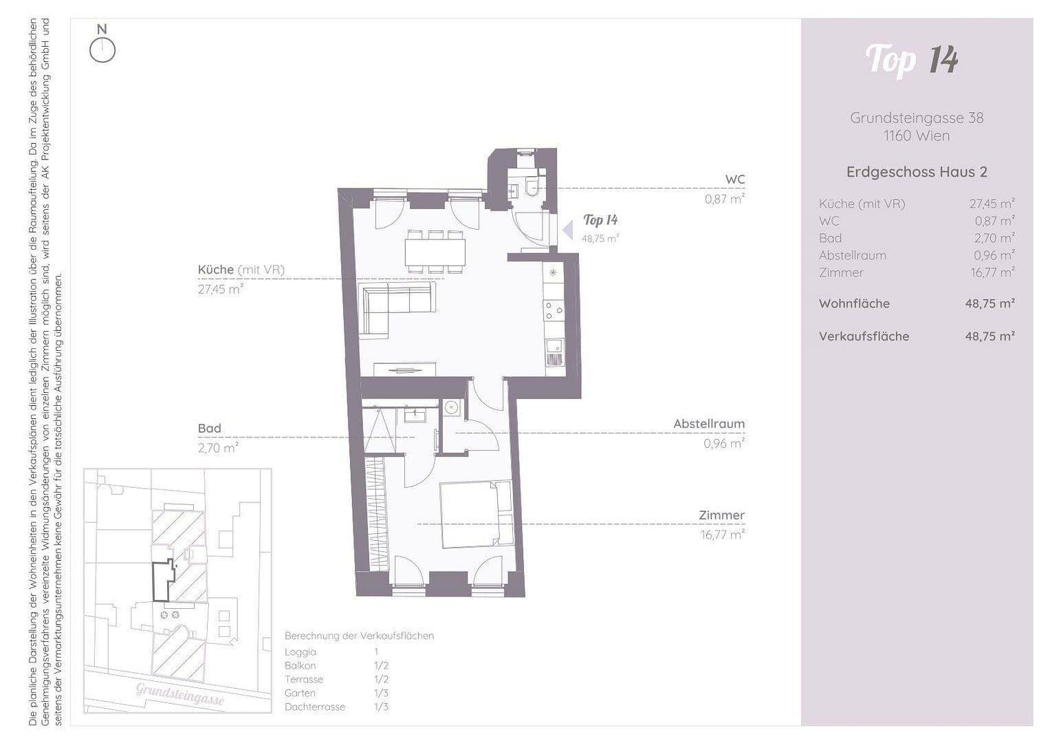 Prodej bytu 2+1 49 m², Grundsteingasse 38, Wien, Wien Prodej bytu 2+1 49 m², Grundsteingasse 38, Wien, Wien