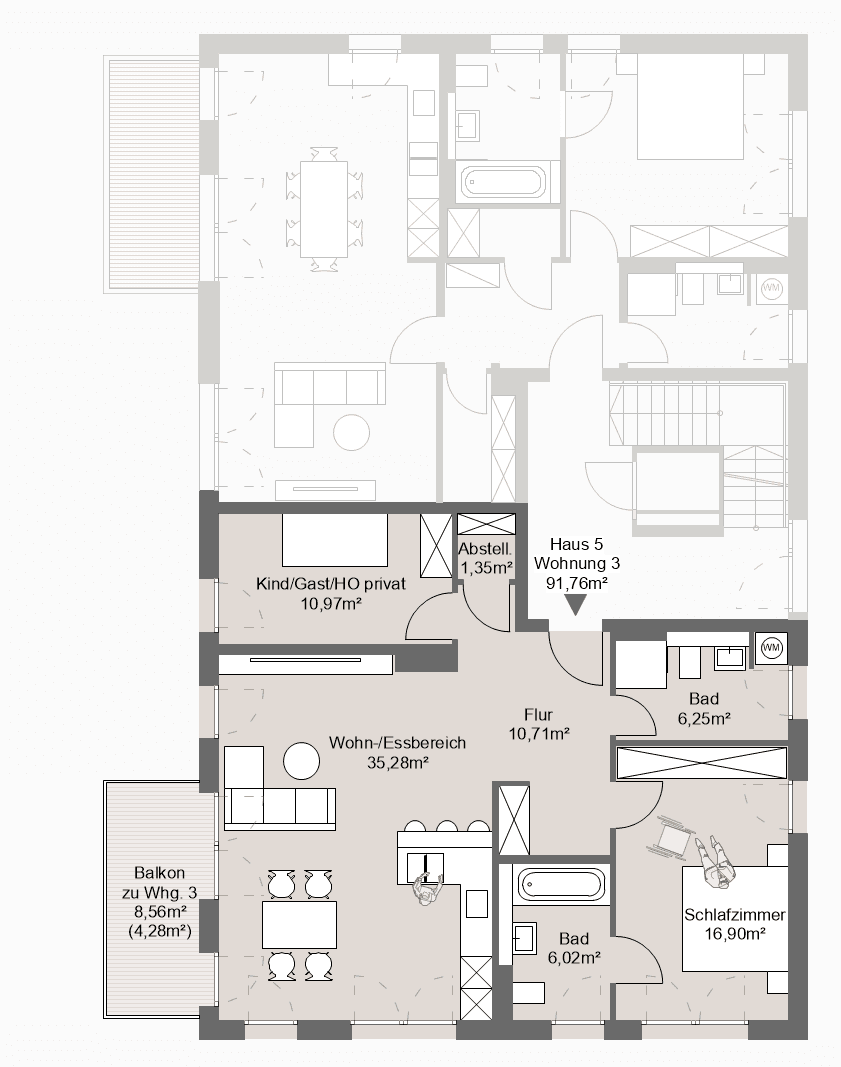 Prodej bytu 3+1 92 m², Grafing bei München, Bavorsko Prodej bytu 3+1 92 m², Grafing bei München, Bavorsko