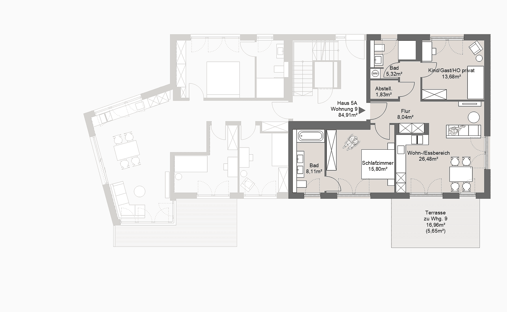 Prodej bytu 3+1 85 m², Grafing bei München, Bavorsko Prodej bytu 3+1 85 m², Grafing bei München, Bavorsko